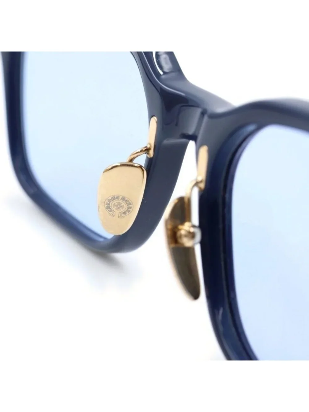 Chrome Hearts Spur EM Side CH Cross Motif Square Sunglasses Eyewear